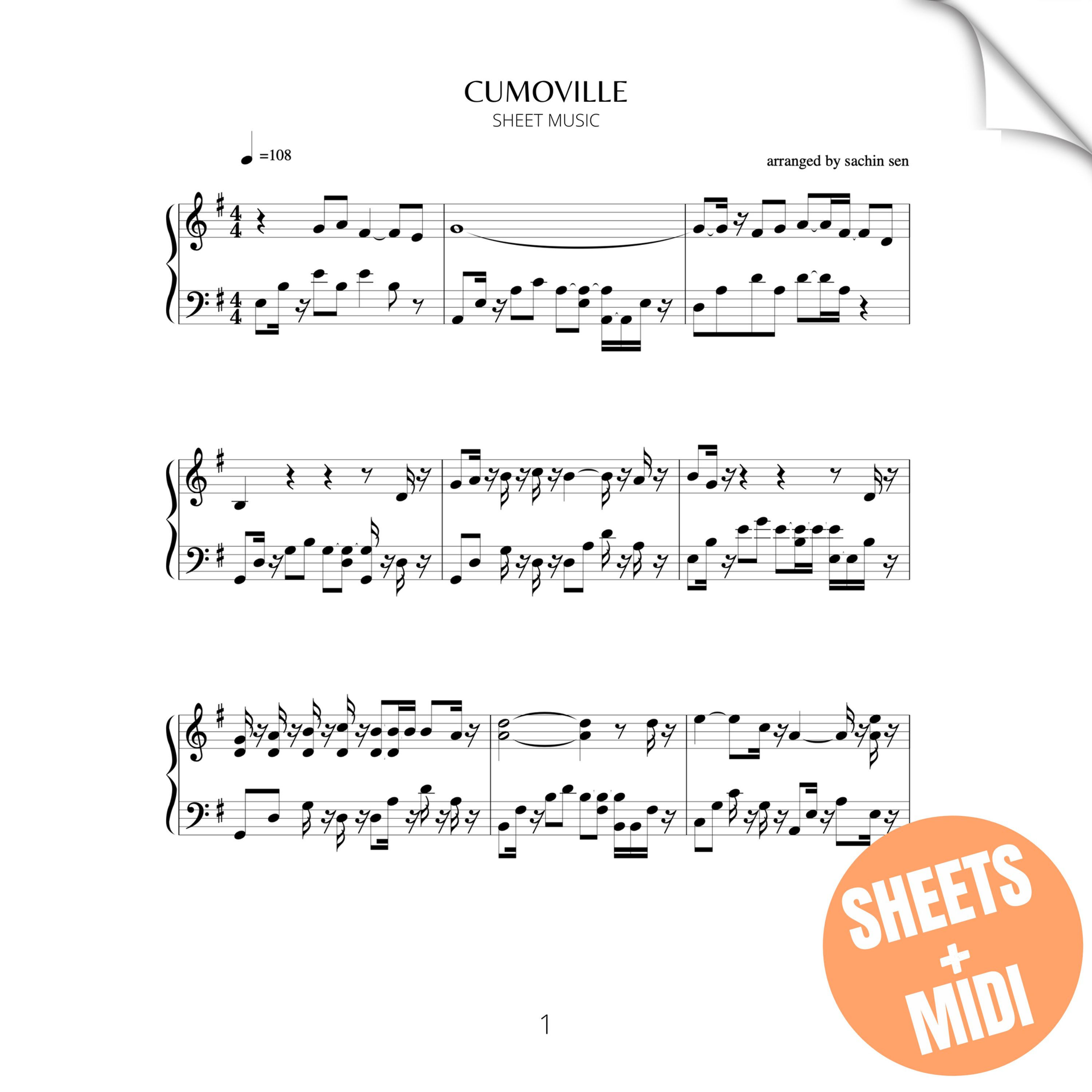 Cuomoville (SHEET MUSIC & MIDI)