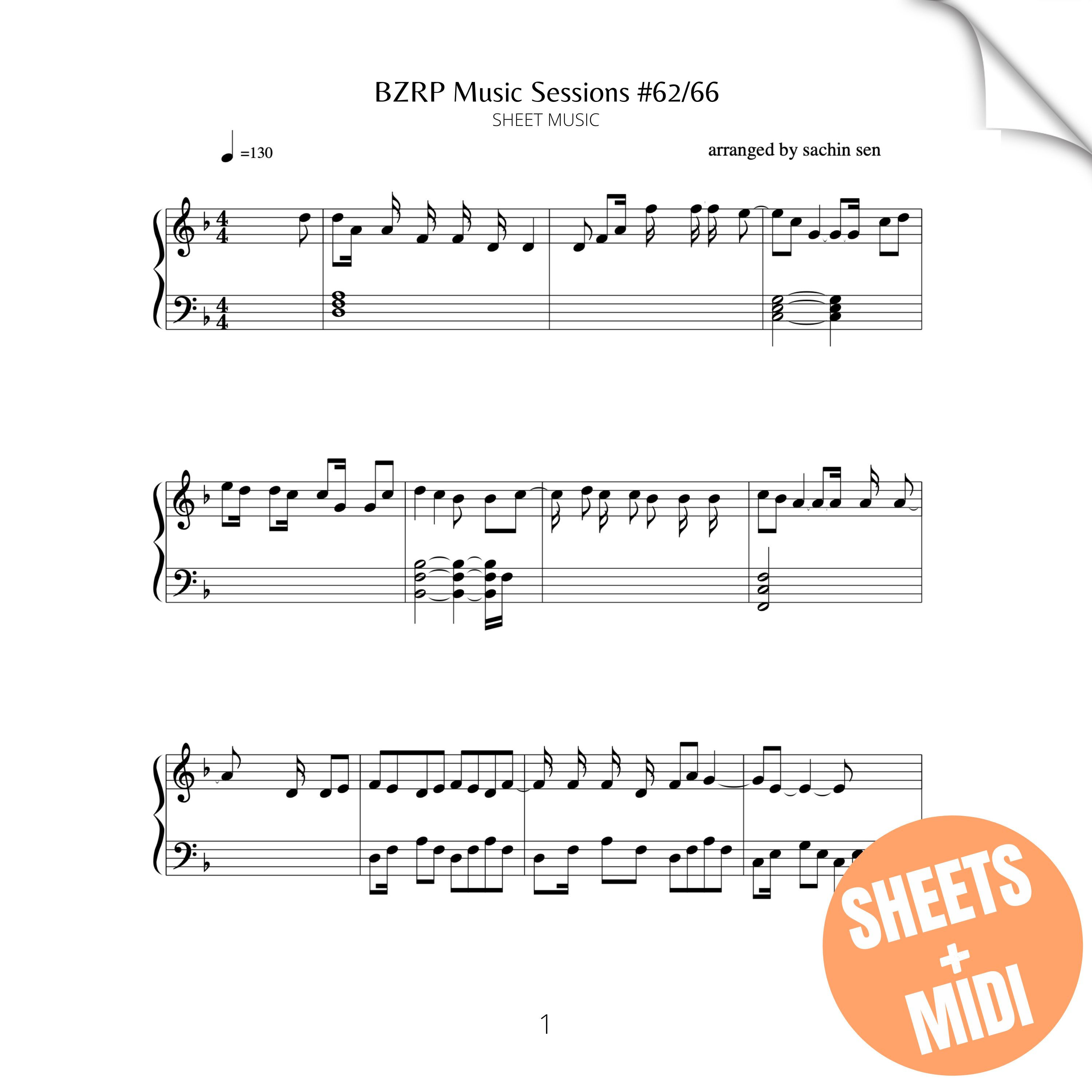 BZRP Music Sessions 62/66 (SHEET MUSIC & MIDI)