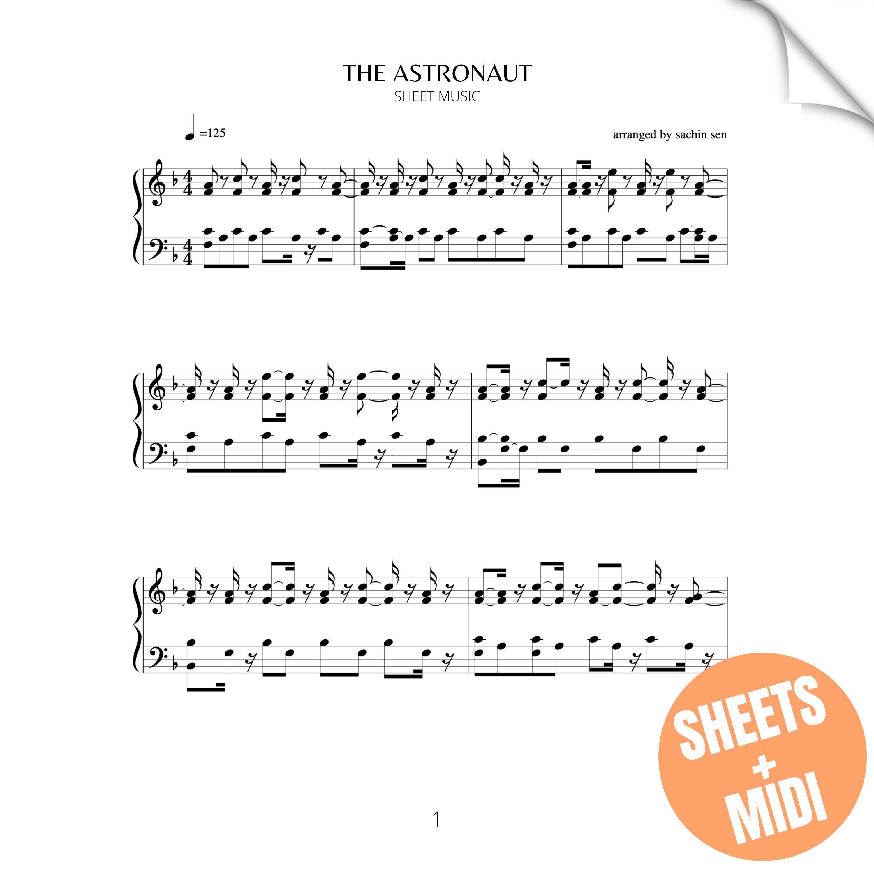 The Astronaut (SHEET MUSIC & MIDI)