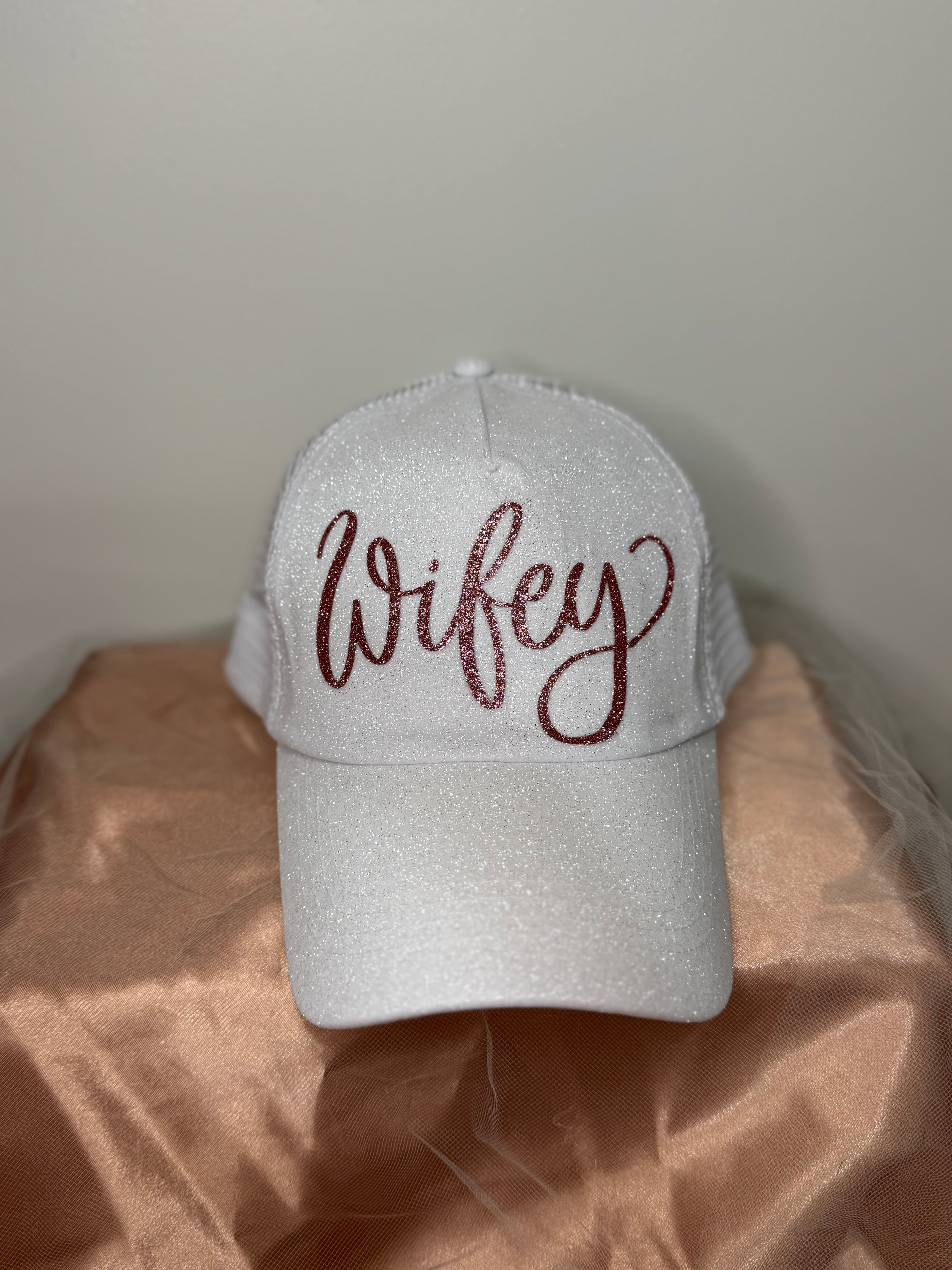 "Wifey" Sparkle Baseball Hat