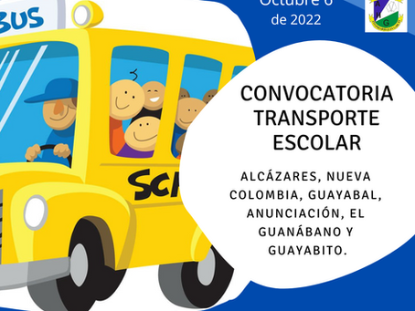 Convocatoria de Transporte Escolar