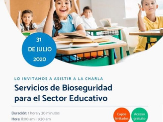 Servicios de Bioseguridad para el sector educativo