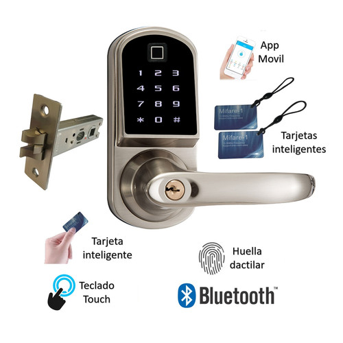 Cerradura Digital D210 cerrojo simple Reconocimiento Huella VIPA