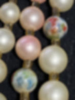 Thumbnail: Vintage Japan 5 Strand Faux Pearl Necklace