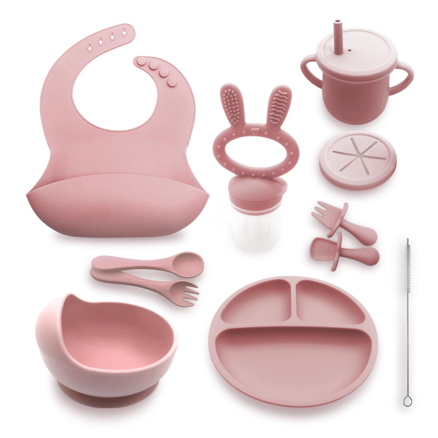Generic Silicone Baby Feeding Set Baby Plates and Bowls Set Suction Plates for B