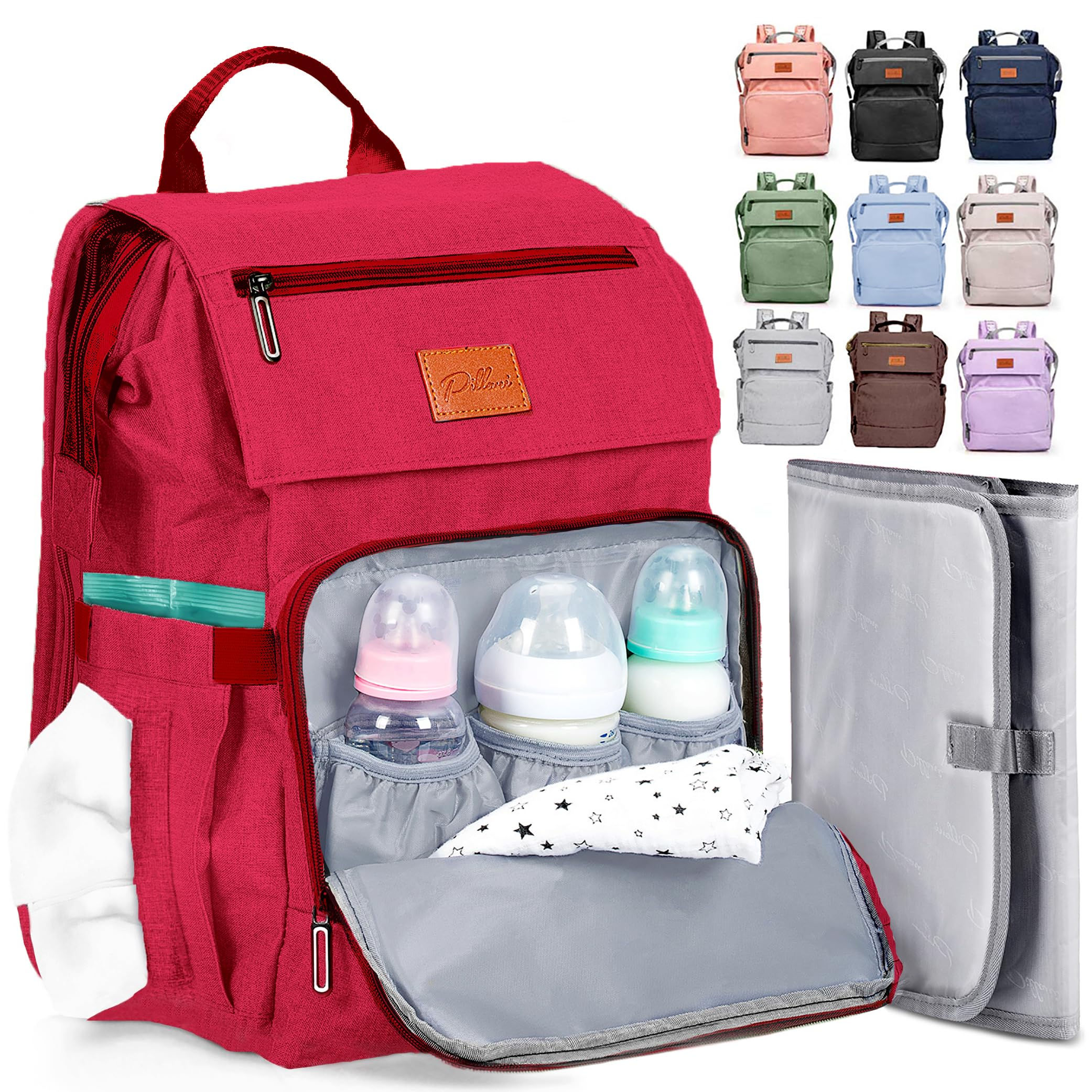 PILLANI Baby Diaper Bag Backpack - Baby Bag for Boys & Girls - Diaper Backpack -