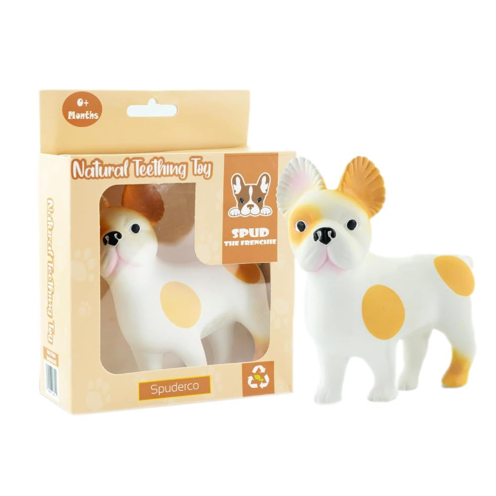 Spud The Frenchie Baby Teething Toys - Teether for Babies 0-12 Months - Baby Tee