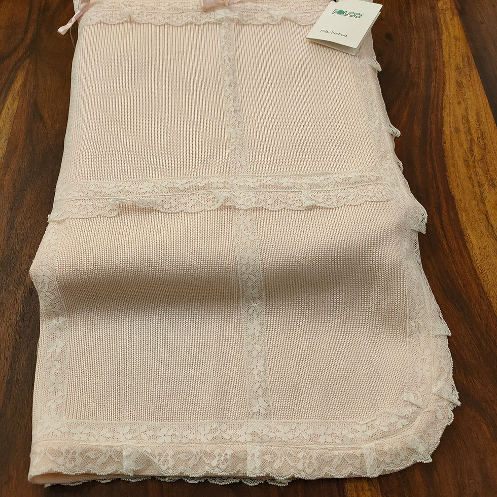 Miniatura: Coperta carrozzina  Le Stelline colore rosa