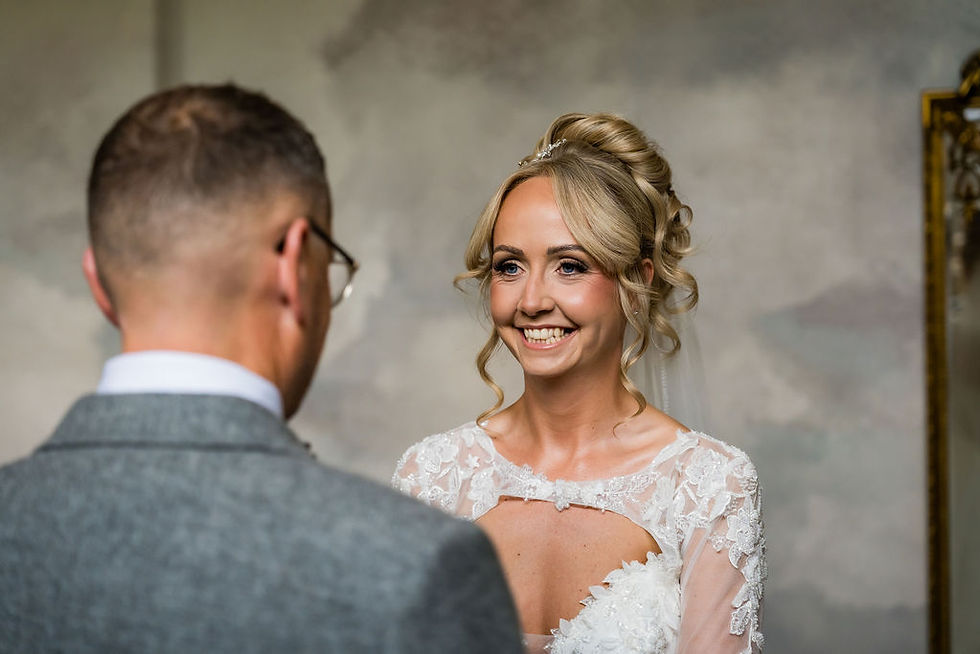 Natural bridal portrait during wedding day at Balbirnie House, elegant Scottish wedding photography moment