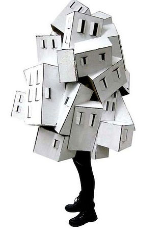 Cardboard House Costume by Mari Iwahara