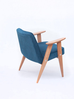 Fotel PRL 366, proj. J. Chierowski, fotel po renowacji Lekka Furniture