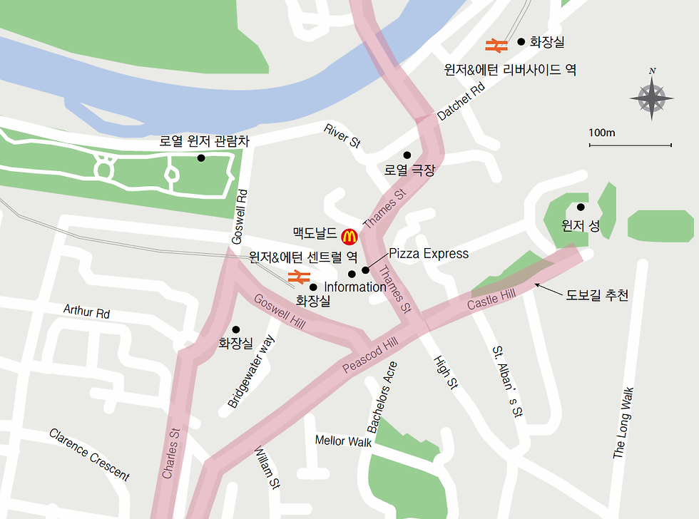 영국 윈저 약도