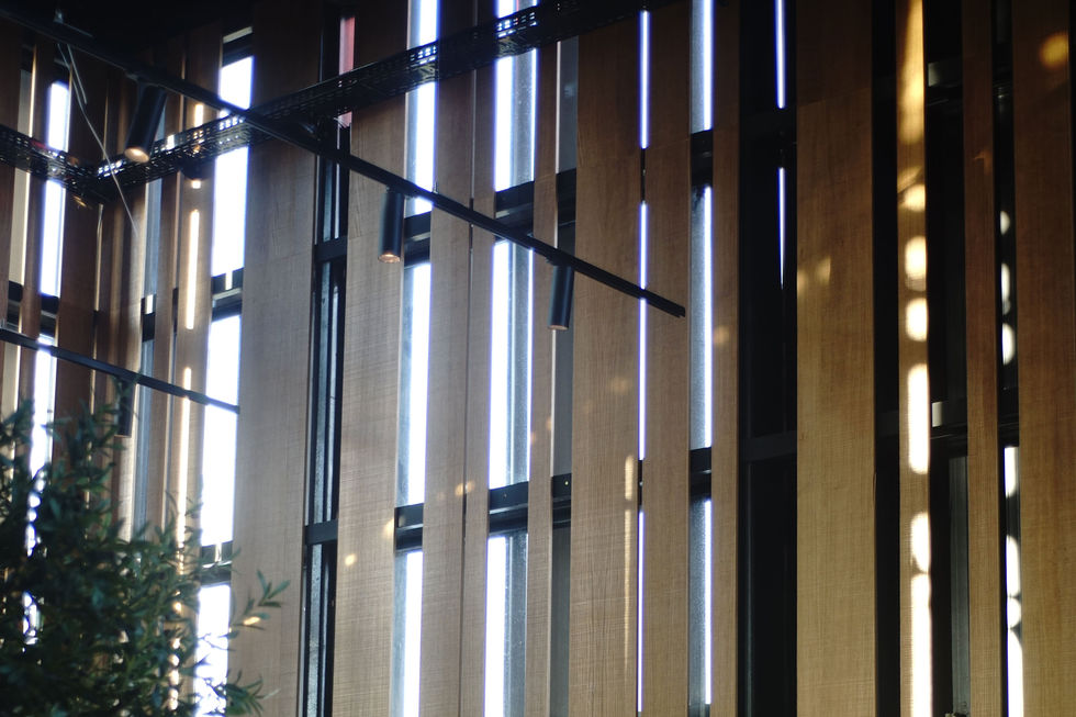 Interior aluminum vertical panels