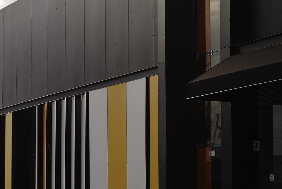 Aluminum cladding louvers corrugated sheet metal facade