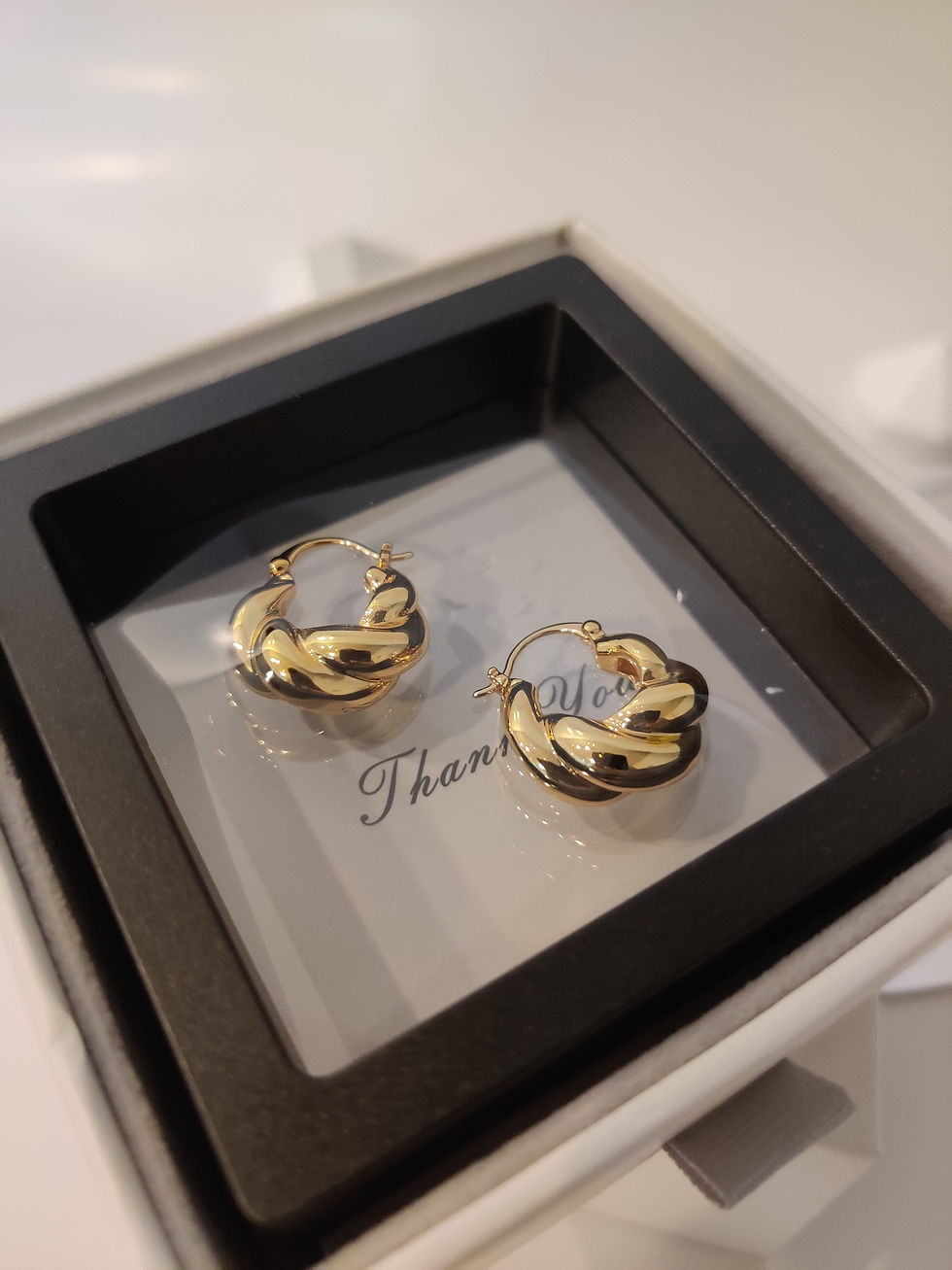 Thumbnail: Chic Croissant Hoop Earrings 