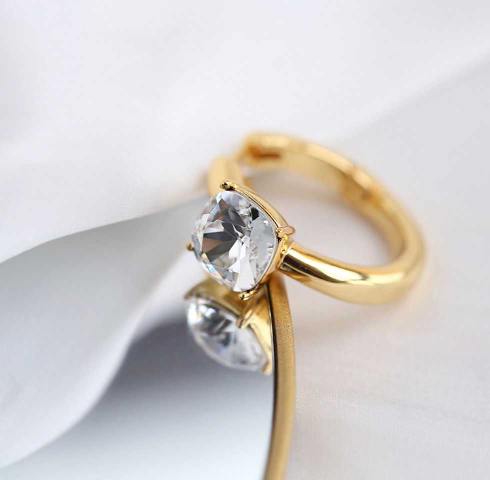 Thumbnail: 4CT Solitaire Diamond Earrings 