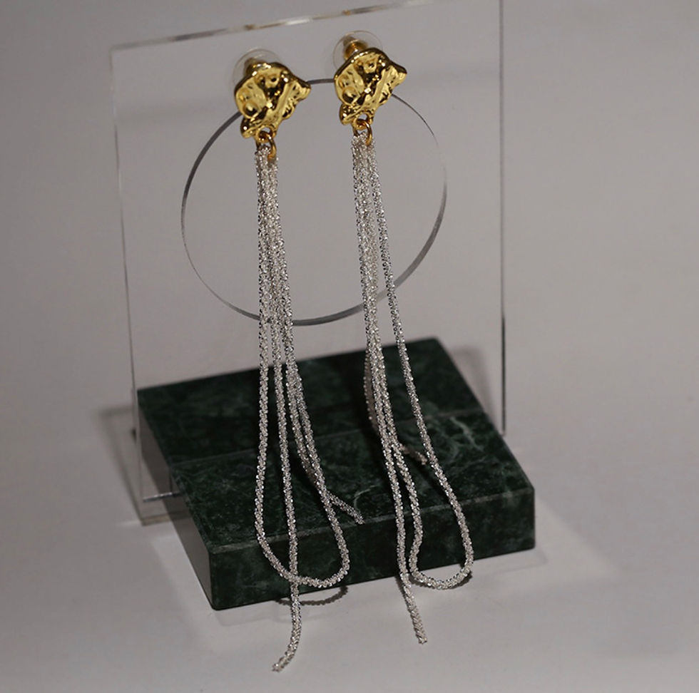 Thumbnail: Italian Twist Tassel Earrings