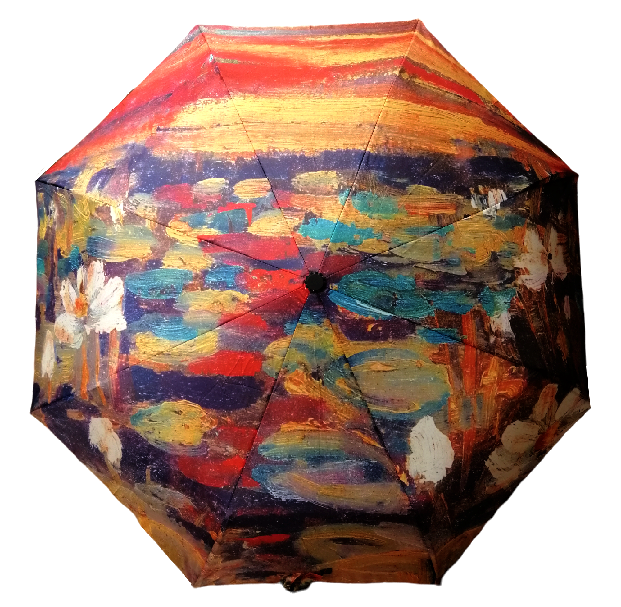 Monet - Soleil couchant sur les nénuphars