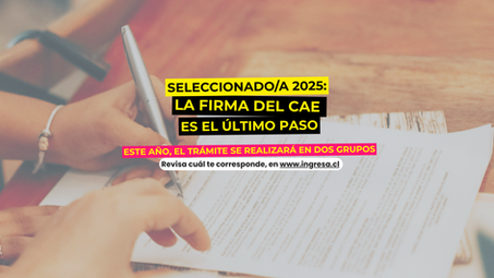 Firma del Crédito con Garantía Estatal (CAE): Postulantes 2025