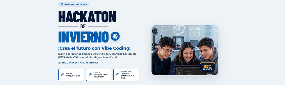 Estudiantes PUCV impulsan Hackaton sobre Inteligencia Artificial y Desarrollo Sostenible para escolares