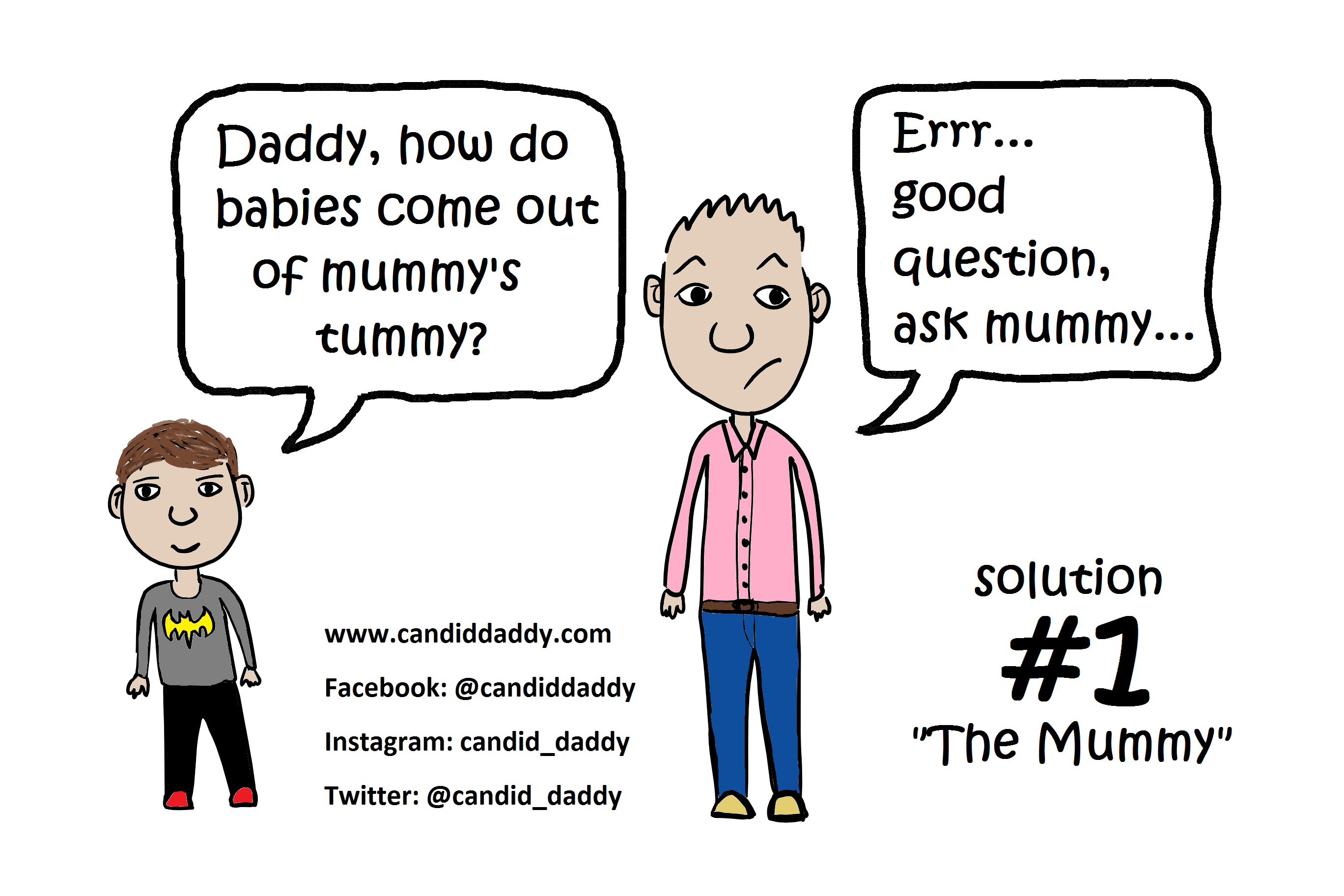 Candid Daddy - awkward question #1