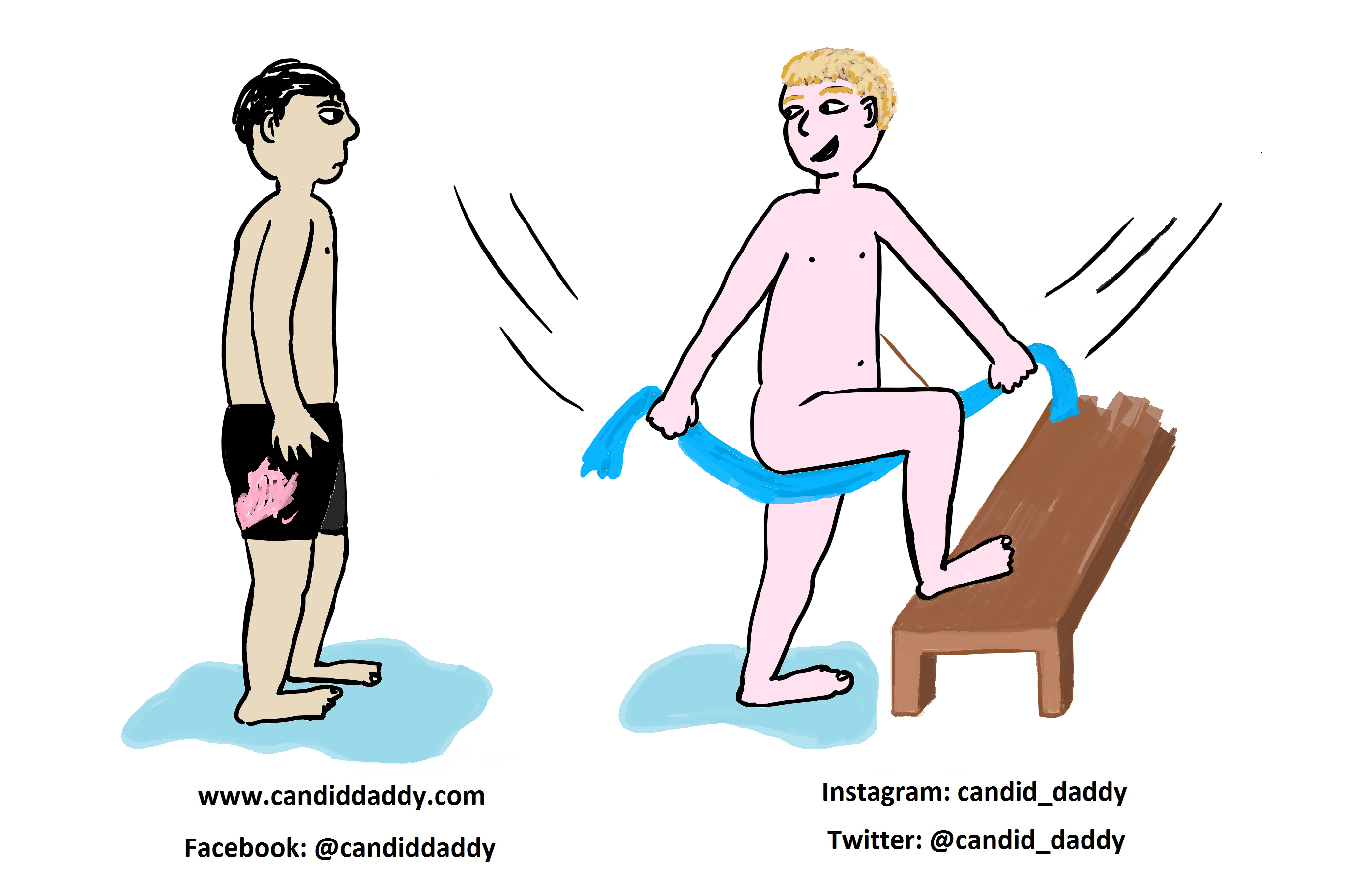 Candid Daddy - The "Floss"