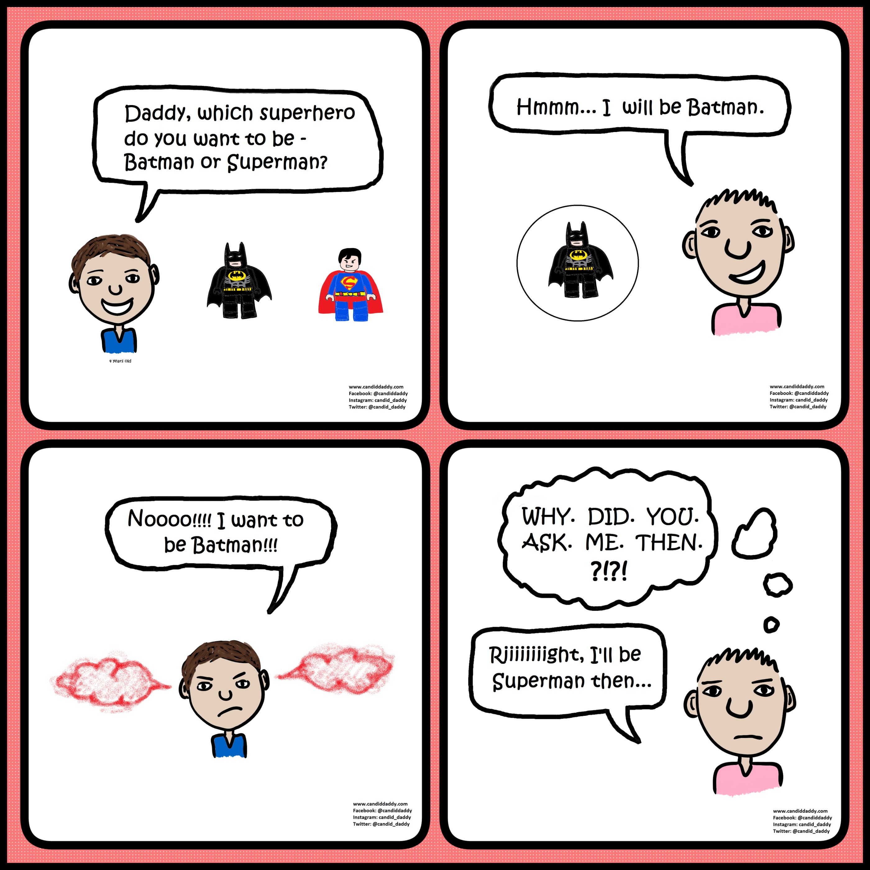 Candid Daddy - Superhero choice