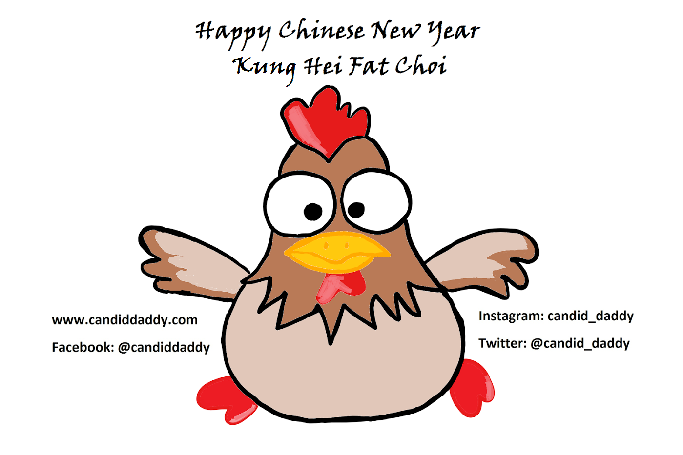 Candid Daddy - CNY 2017 rooster