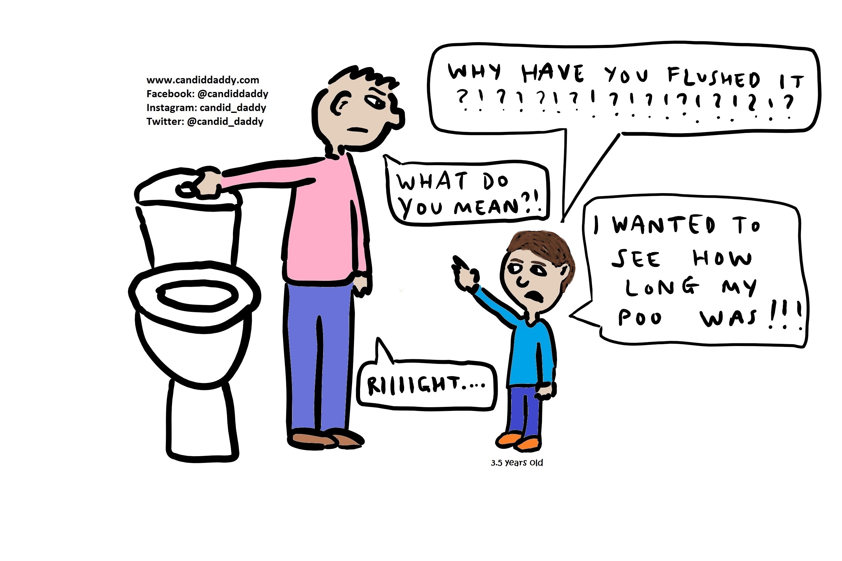 Candid Daddy - Toilet Flush