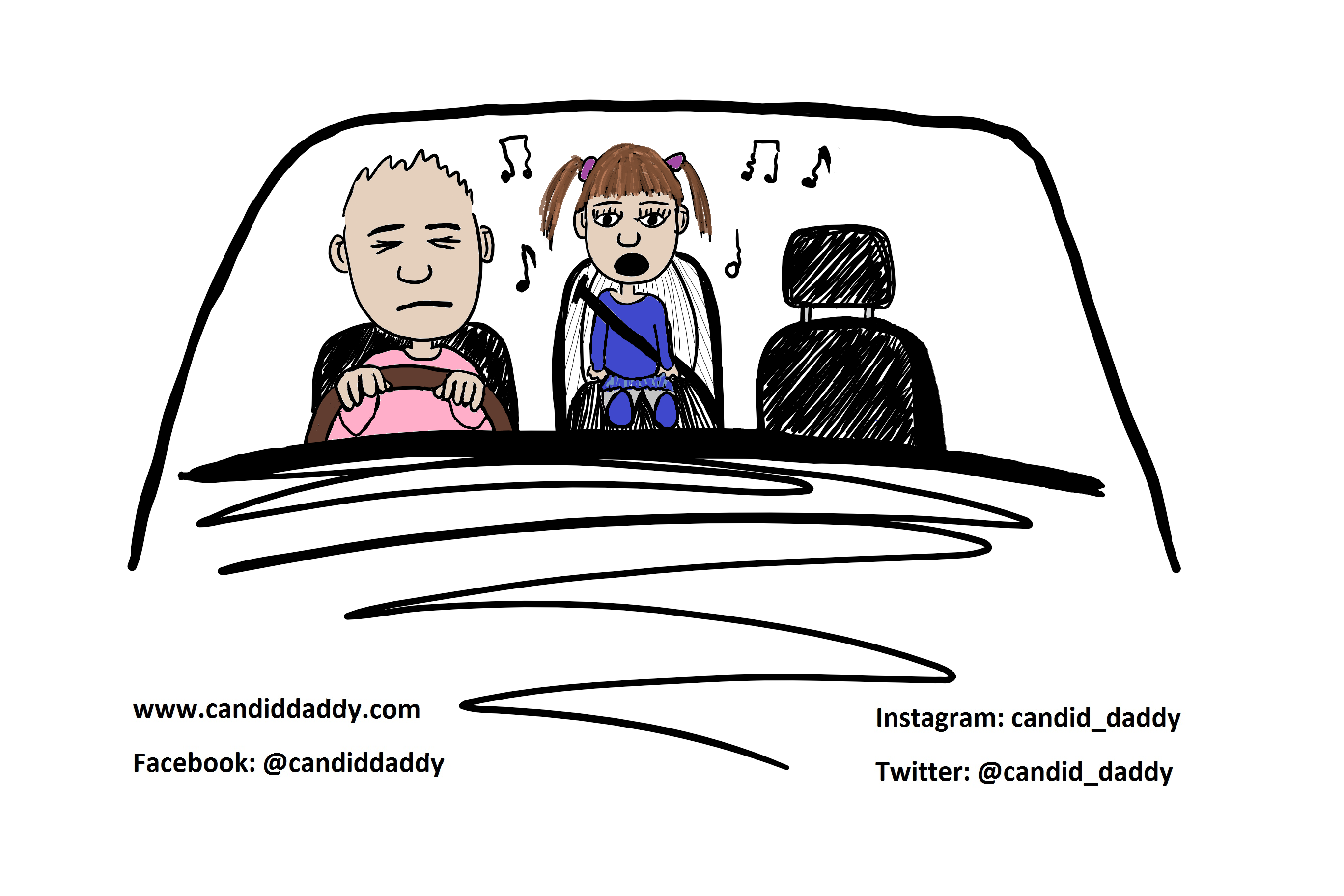 Candid Daddy - Car Sing