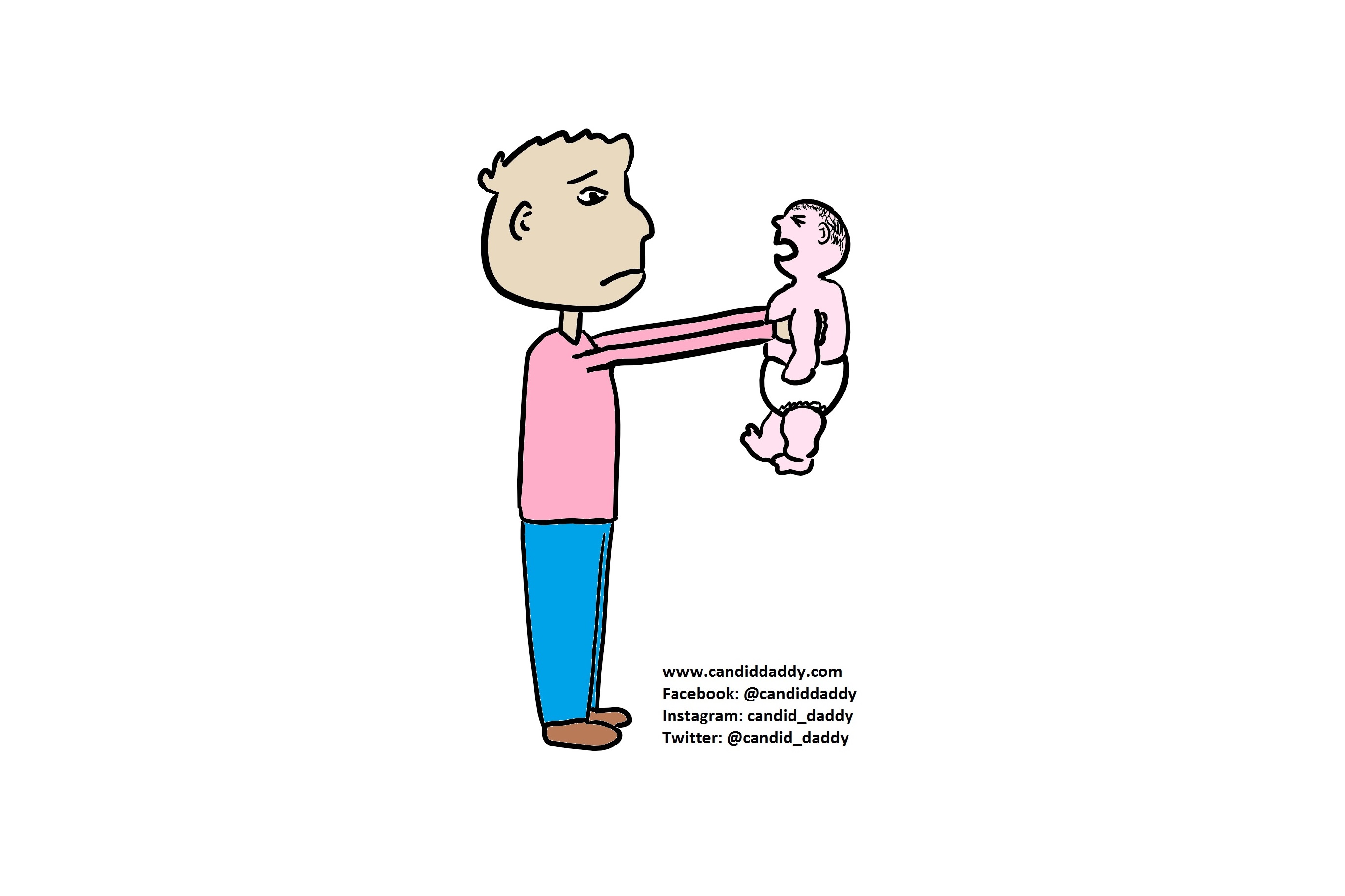 Candid Daddy - Holding the Baby
