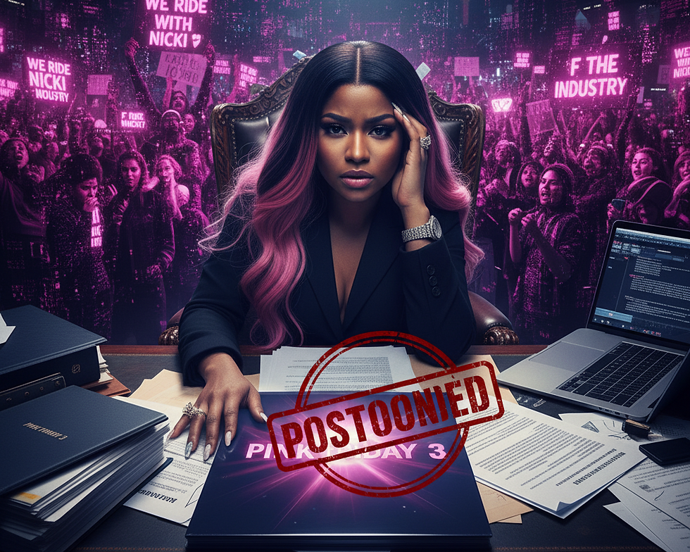 Nicki Minaj's album release might be delayed due to legal battles. 😔 She's venting, and the Barbz are rallying against industry pressures! #NickiMinaj #AlbumDelay #LegalDrama #Barbz