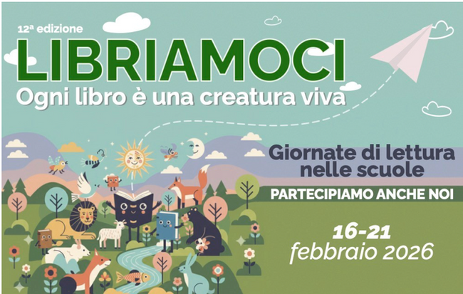 Libriamoci. Giornate di lettura nelle scuole dal 16 al 21 febbraio 2026