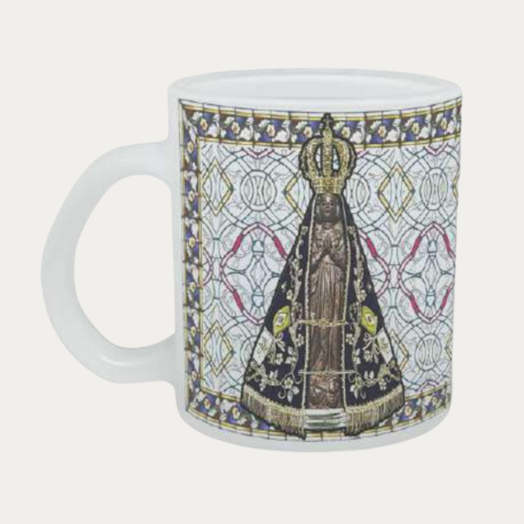 CANECA VITRAL N. SRA. APARECIDA