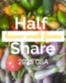 2025 Summer CSA Half Share