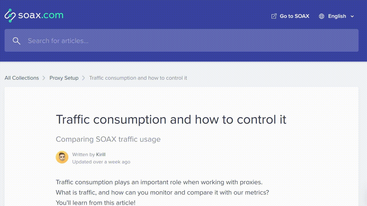 Статья "Расход трафика и как его контролировать"