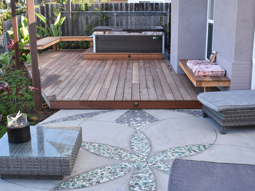 Creative Patio Landscape Design in Encinitas, CA