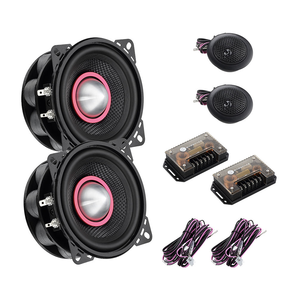 Indy CP4 4'' 4Ohm Component/Coaxial Midrange & Tweeter System 2x60w RMS Pair