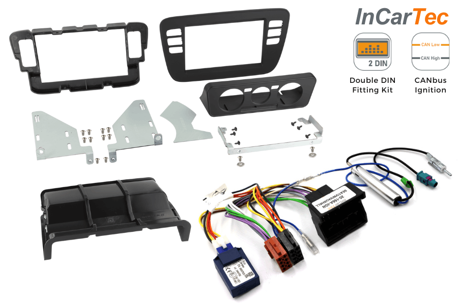 VW Up! Seat Mii, Škoda Citigo (2011-2016) Double DIN Stereo Fitting Kit...