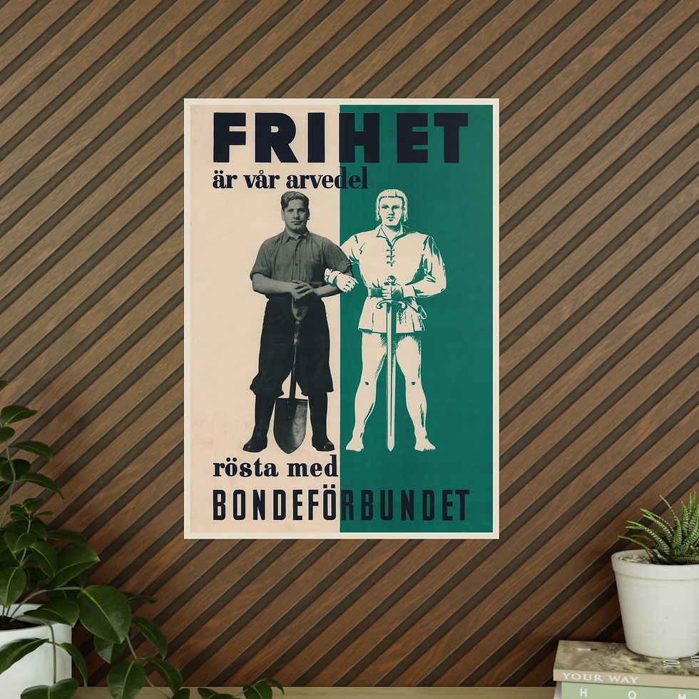 Miniatyrbild: Affisch - Frihet är vår arvedel