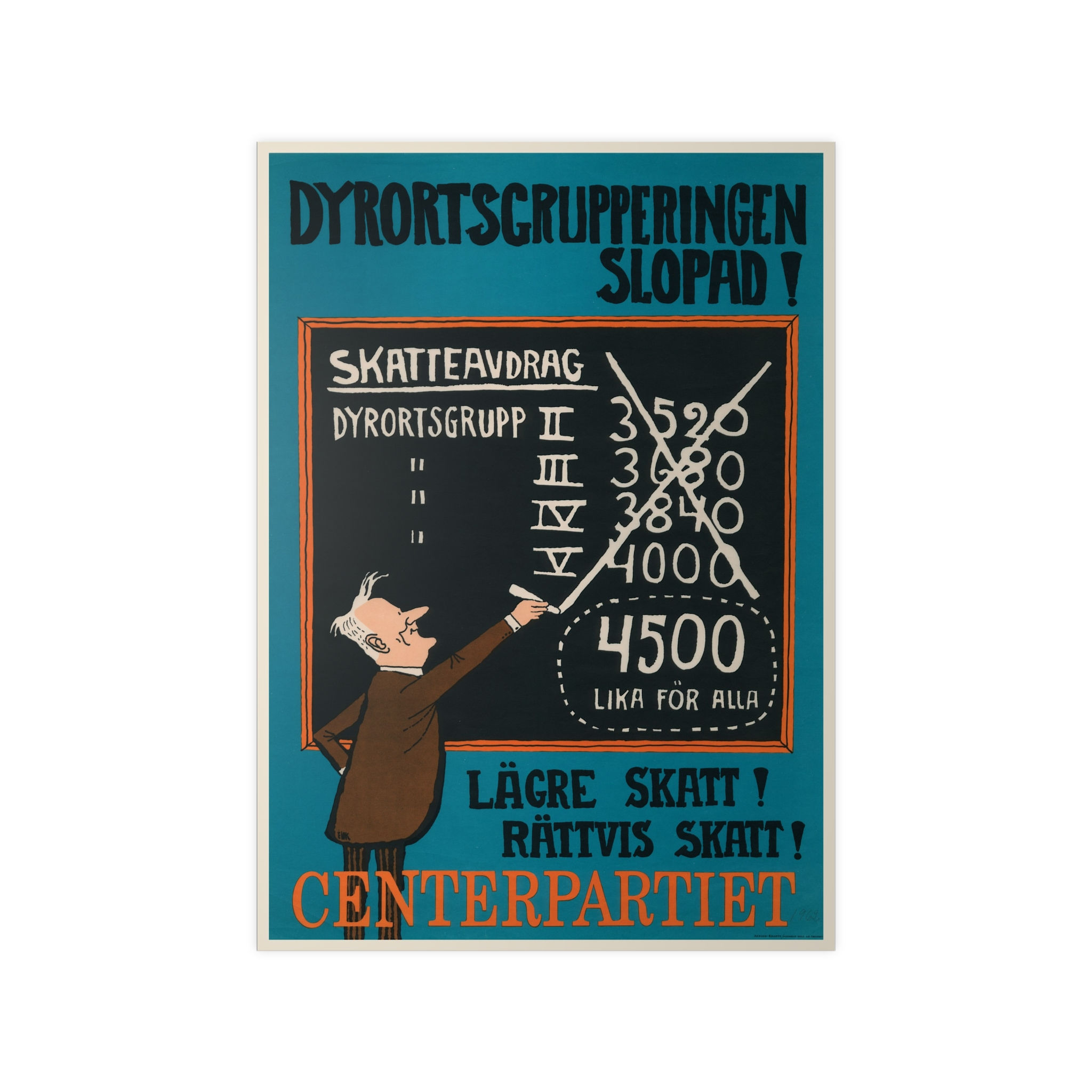 Affisch - Dyrortsgrupperingen slopad!