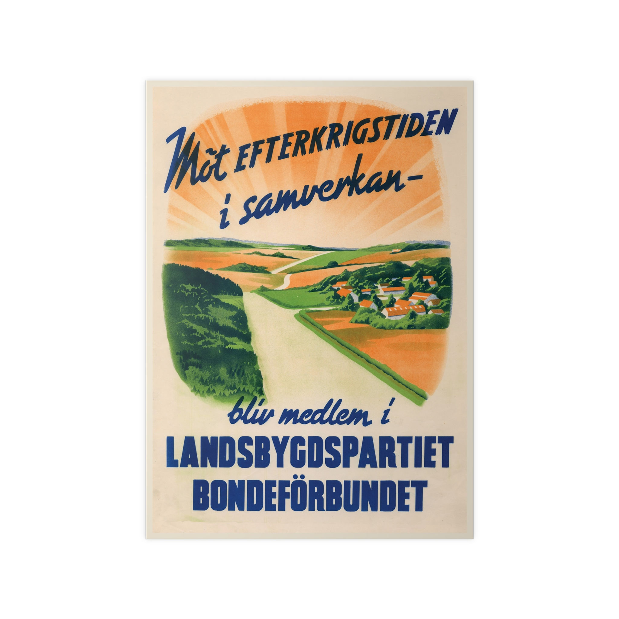 Affisch - Möt efterkrigstiden, i samverkan