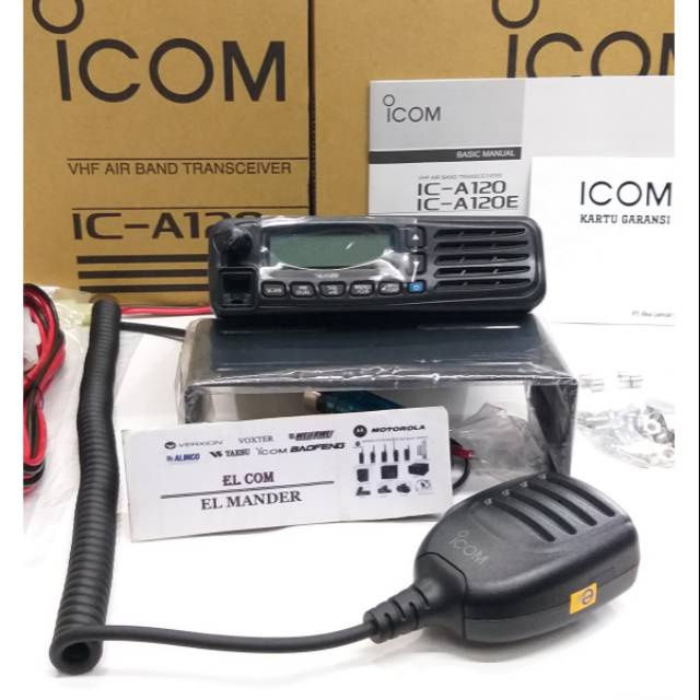 Thumbnail: Icom ICA120 Air Band Mobile Base Radio Product Inclusions