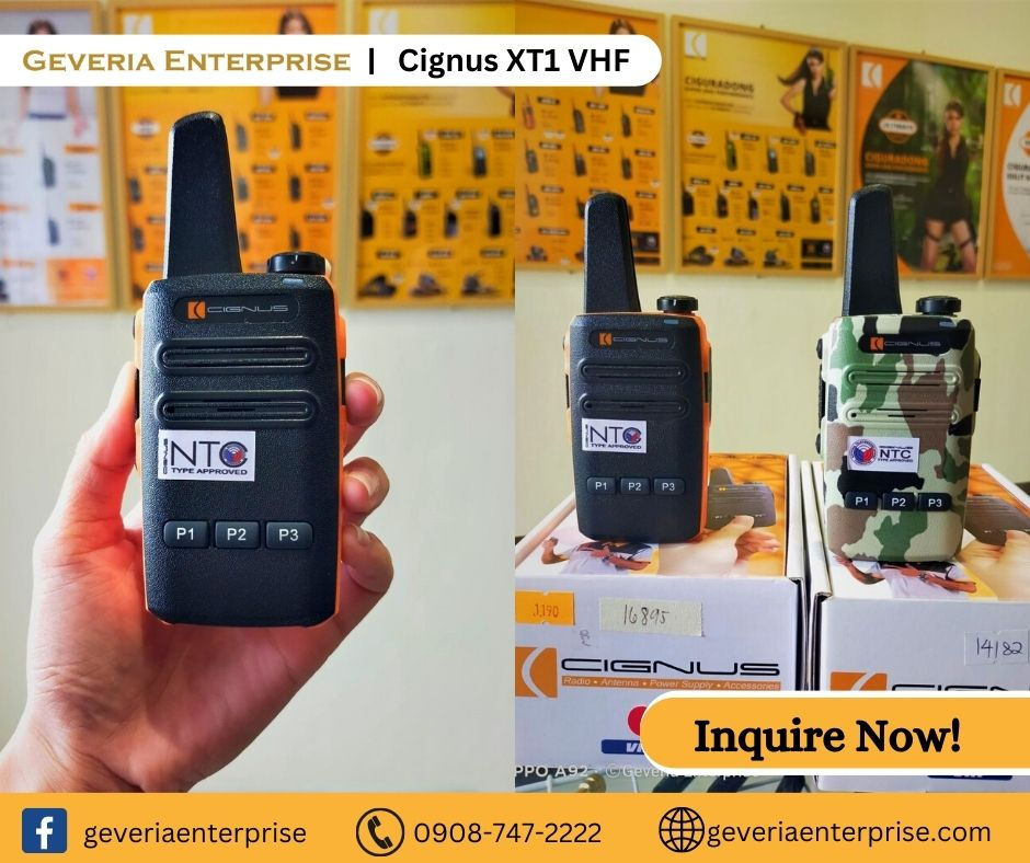 Cignus XT1 VHF Actual Photo