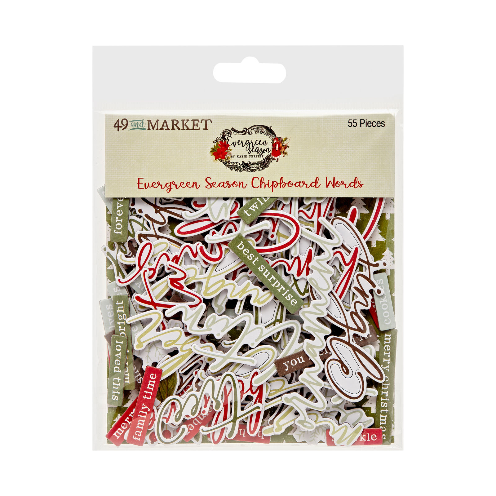 Evergreen Season // Chipboard Words // 49 and Market