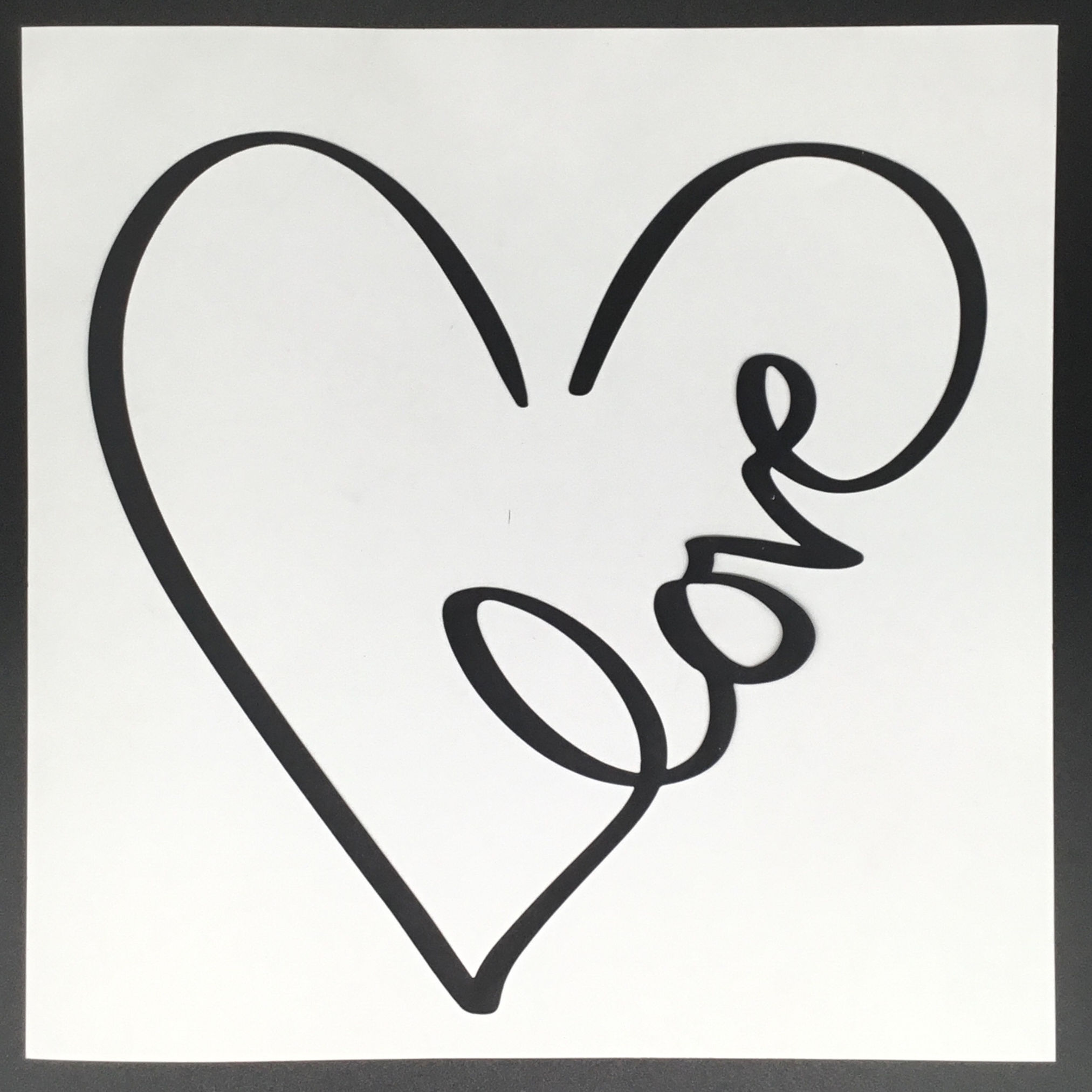 Large Love Heart Pre-Cut Cutfile