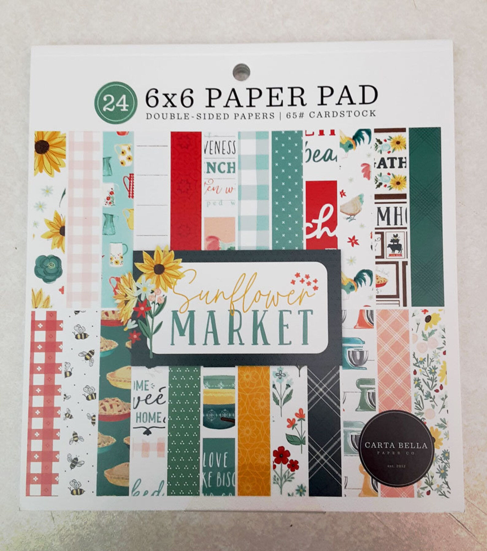 6 x 6 Paper Pad // Sunflower Market // Echo Park