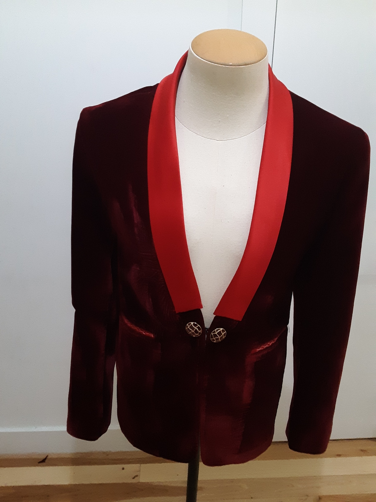Men Red Blazer Jacket