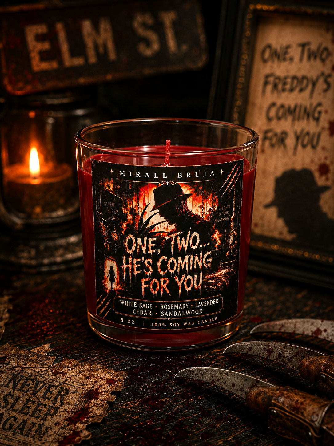 ONE TWO HE'S COMING FOR YOU CANDLE