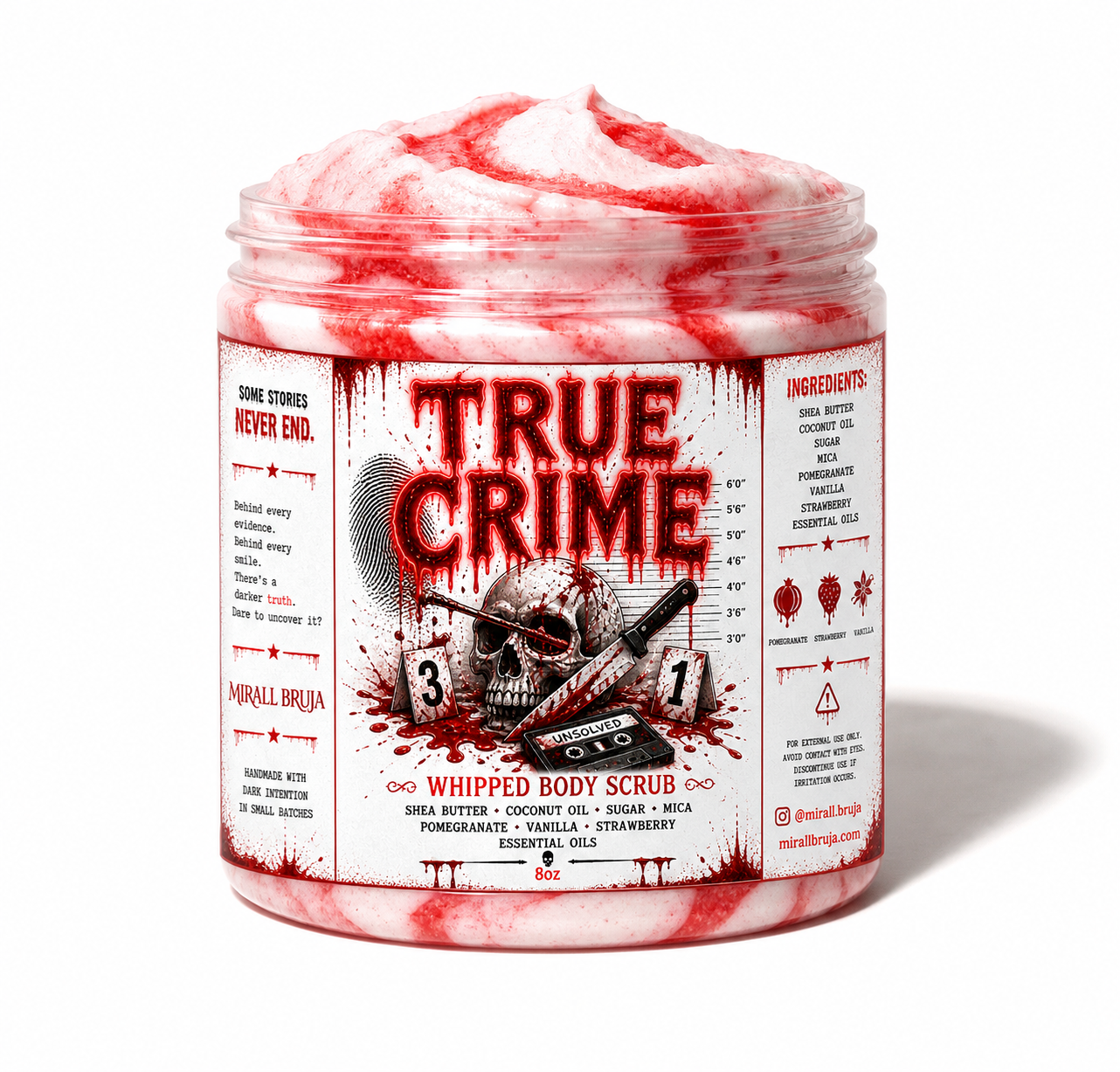 True Crime Whipped Sugar Scrub